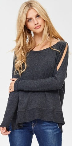 Leisure Long Sleeve with Slits